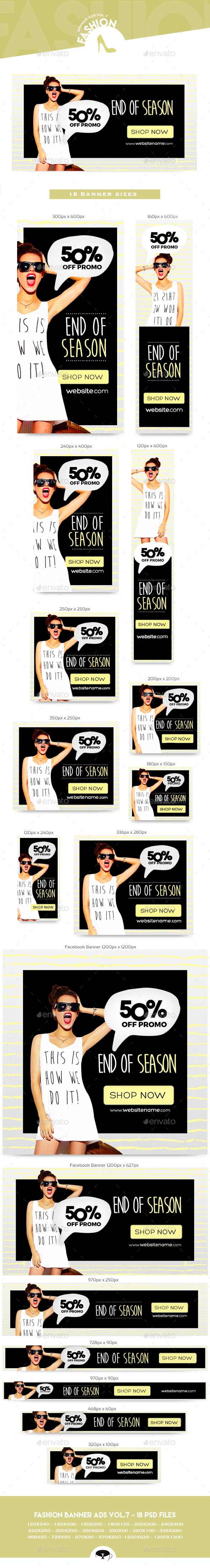 Fashion Banner Ads Vol.7 - Web Elements