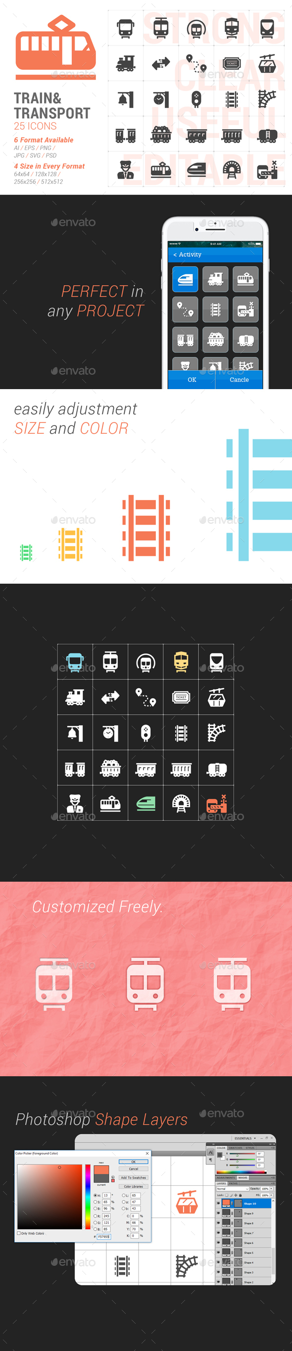 Train & Transport Filled Icon - Icons