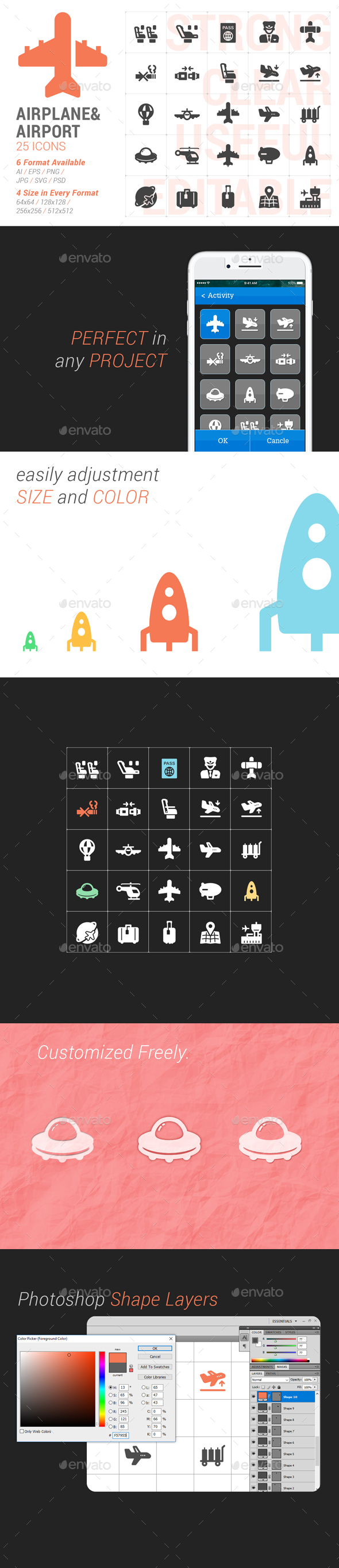 Airplane & Transport Filled Icon - Icons