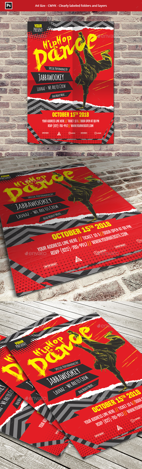 Hip Hop Dance Flyer Template - Events Flyers