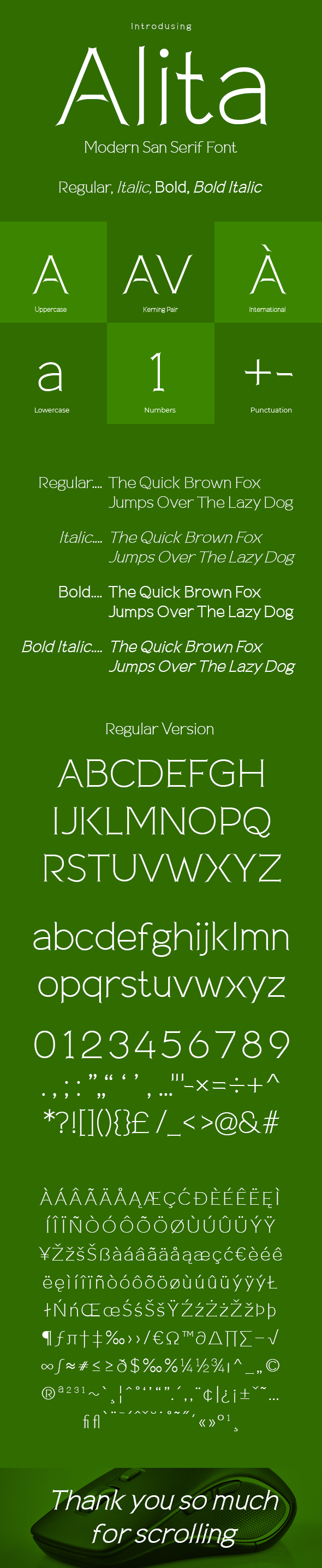 Alita Typeface - Sans-Serif Fonts