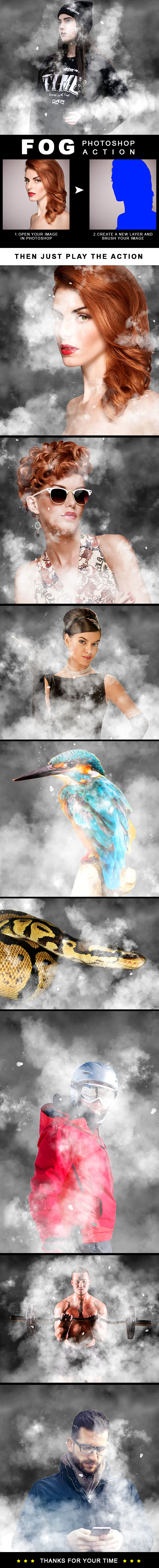 Fog Effect Photoshop Action - Photo Effects Actions