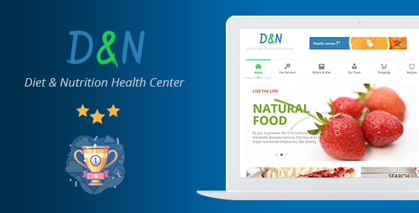 Diet & Nutrition Health Center - WordPress Theme
