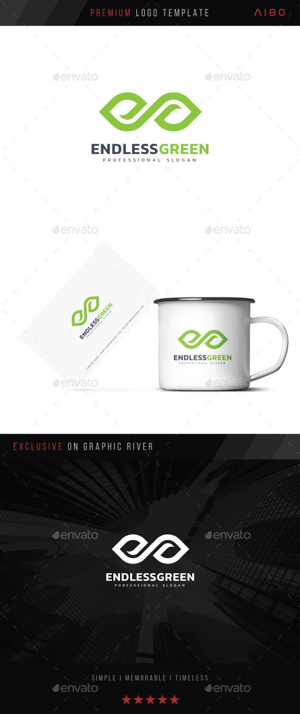 Endless Green Logo - Symbols Logo Templates