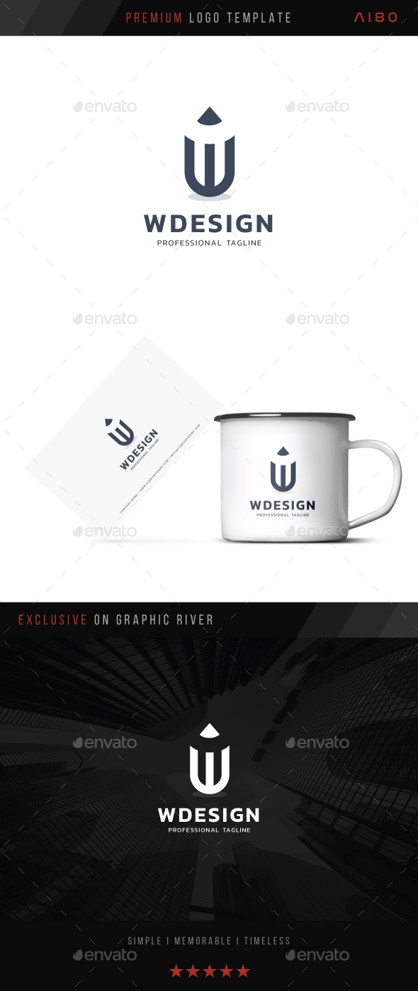 W Design Logo - Letters Logo Templates