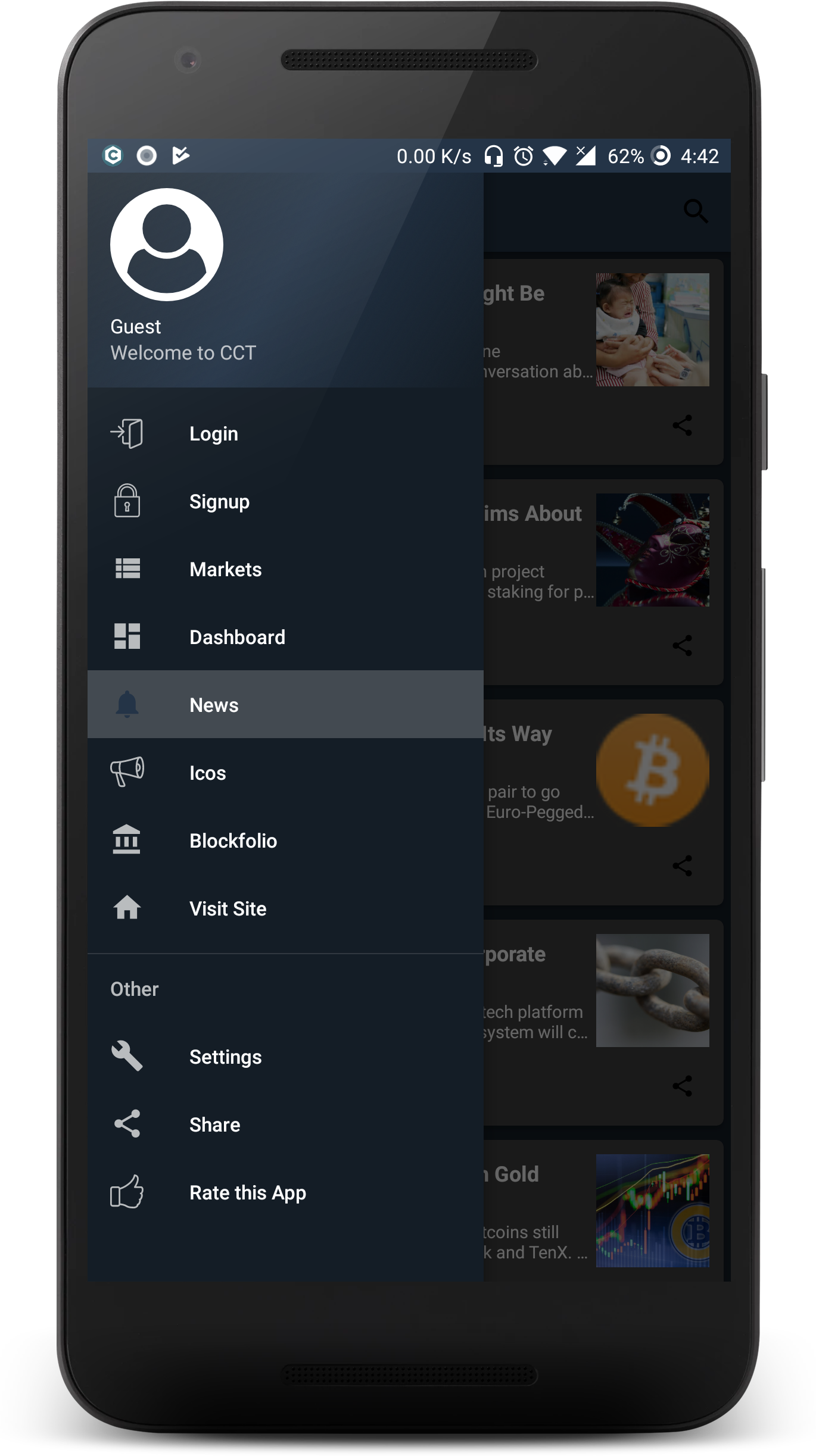 CCT - Crypto Currency Tracker Android App | Blockfolio ...
