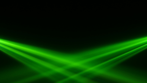 Multicolored Rays From the Light of the Lanterns Intersect Each Other. Black Background alt