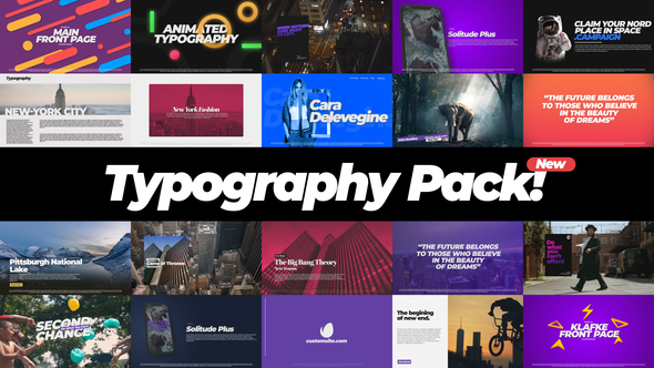 Typography Pack - VideoHive 22386437