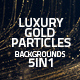 Luxury Gold Particles Backgrounds 5in1 - VideoHive Item for Sale
