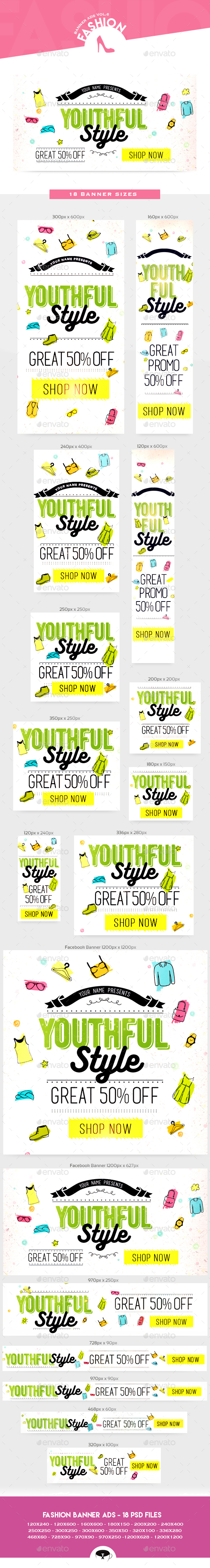 Fashion Banner Ads Vol.6 - Web Elements