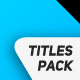 Triangle Corner Titles - VideoHive Item for Sale