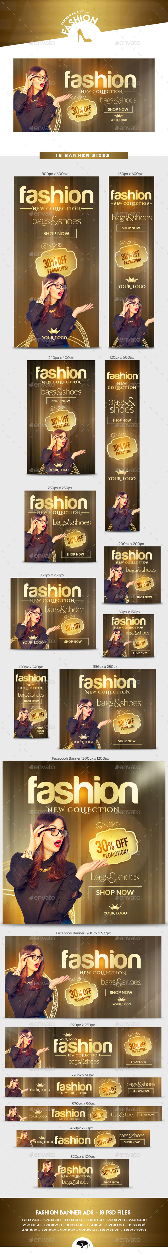 Fashion Banner Ads Vol.2 - Banners & Ads Web Elements
