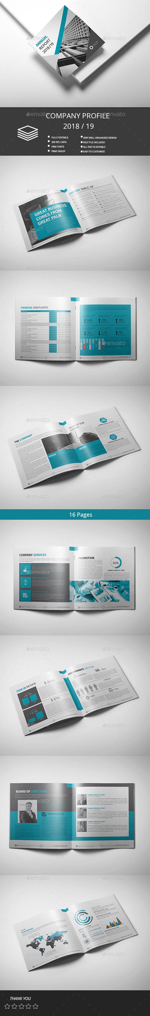 Annual Report - Brochures Print Templates