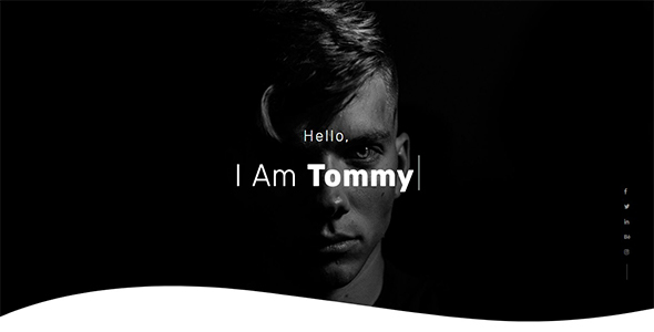 Wonderful Tommy - Creative One Page Portfolio