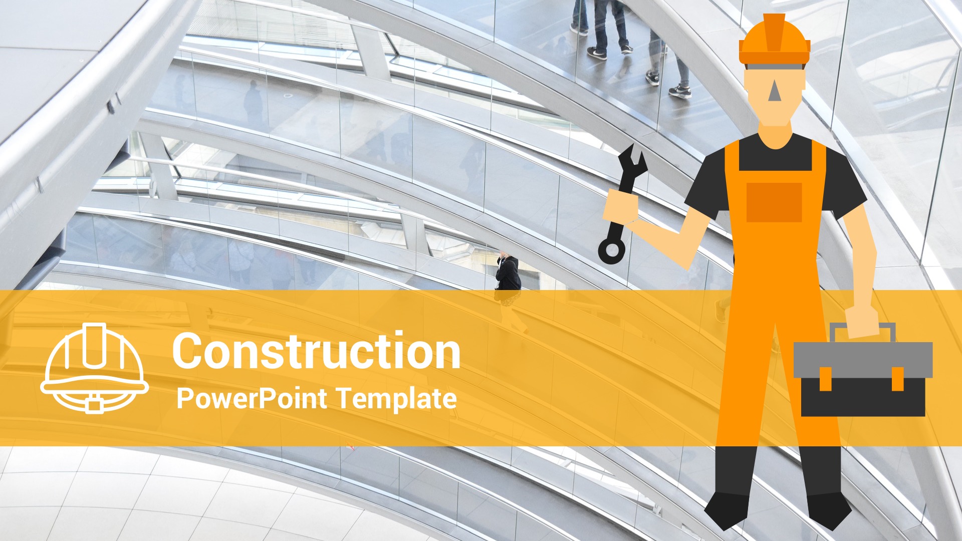 Construction PowerPoint Presentation Template, Presentation Templates