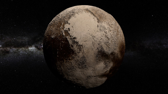 Pluto 360 Rotation Seamless Loop alt