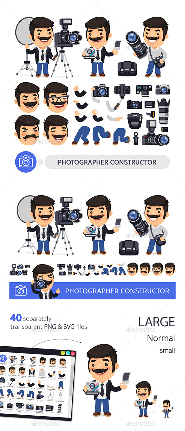 Photographer Character Constructor - People Characters