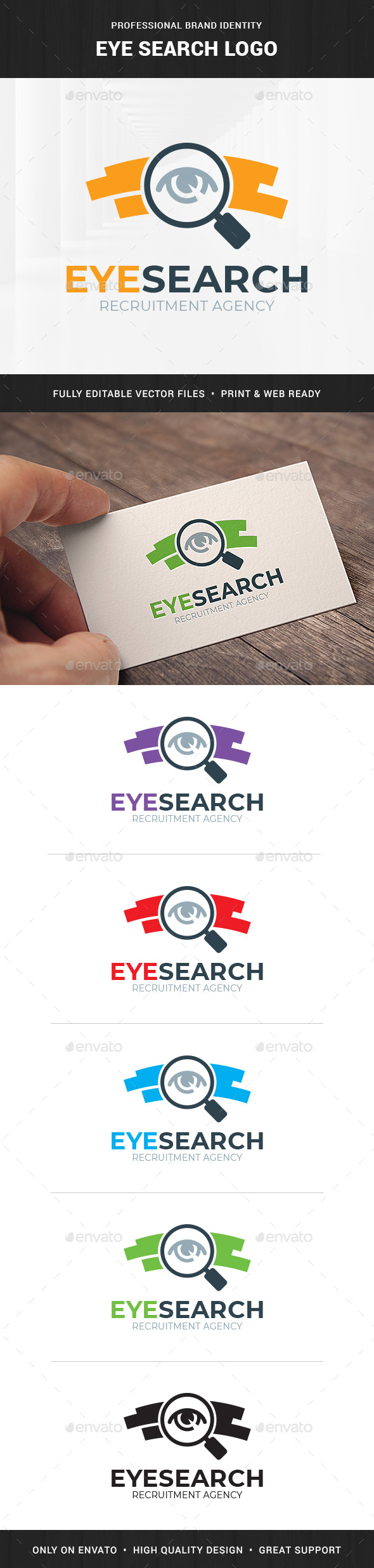Eye Search Logo Template - Objects Logo Templates