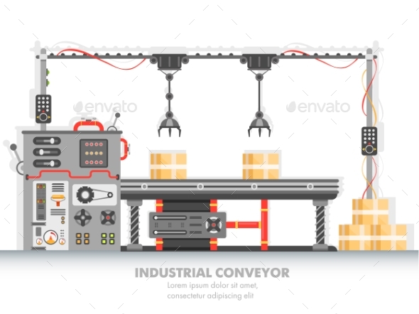 Industrial Manufacturing Line with Automation - Industries Business
