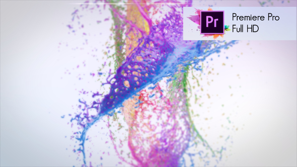 Colorful Splash Logo Reveal - Premiere Pro