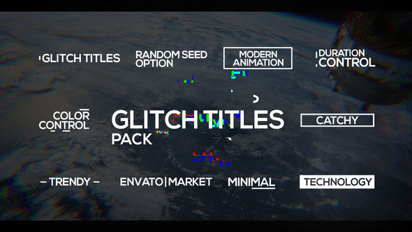 Digital Glitch Titles - VideoHive 22395877