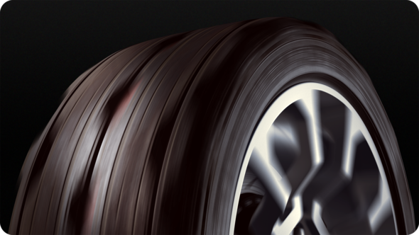 Spinning Car Wheel 4-Pack HD alt