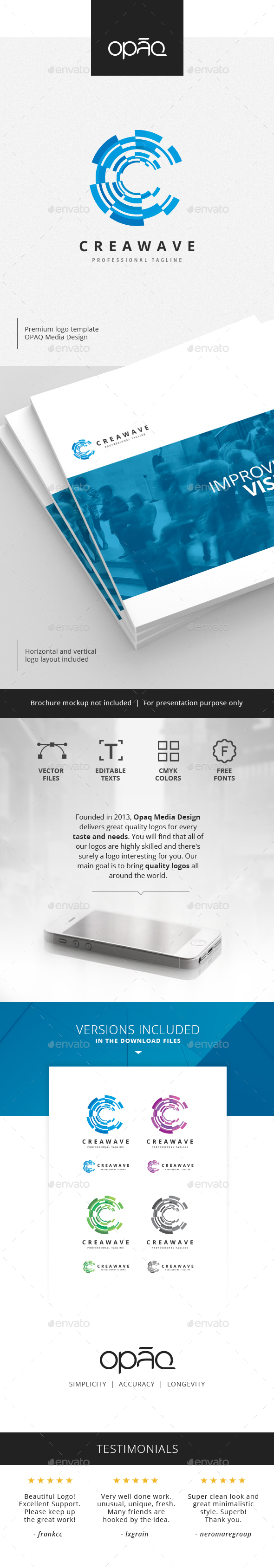 Creative Data Wave Logo - Abstract Logo Templates