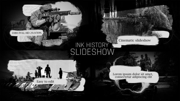 Ink History Slideshow - VideoHive 22396142