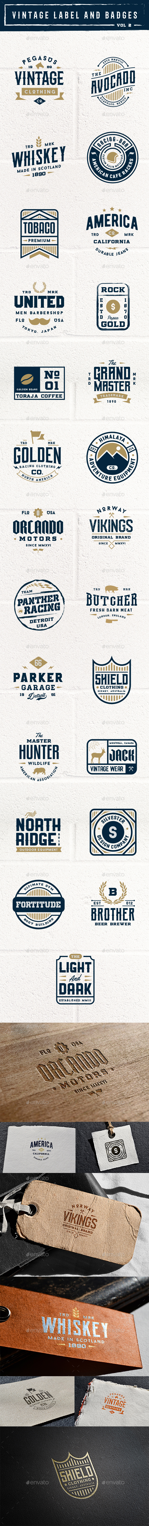 Vintage Label and Badges Vol 2 - Badges & Stickers Web Elements