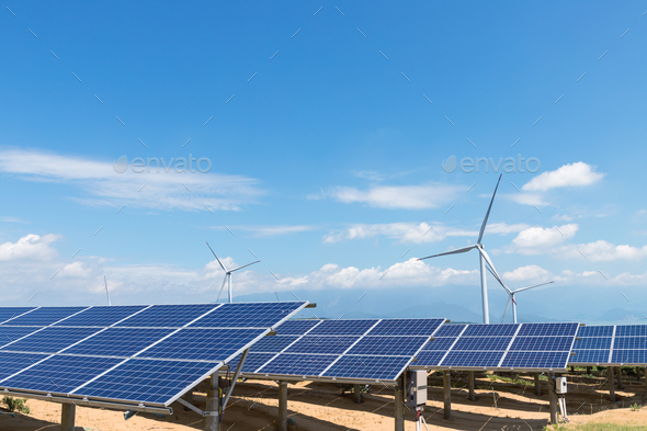 renewable energy landscape - Stock Photo - Images