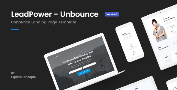 Unbounce Landing Page - ThemeForest 22385696