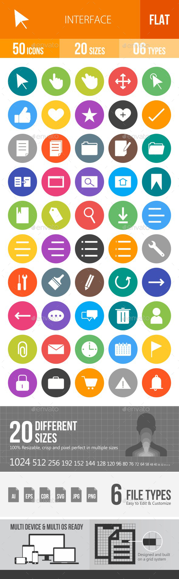 Interface Flat Round Icons - Icons