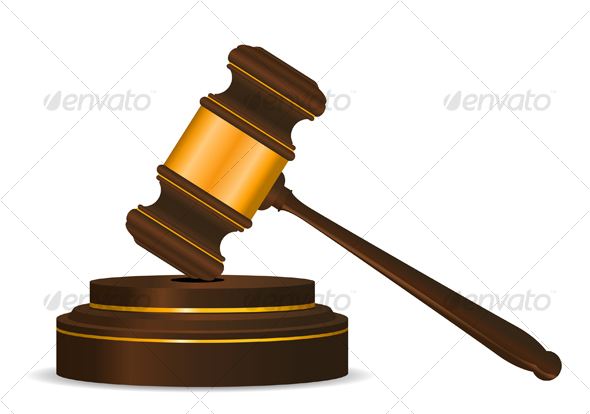 Gavel symbol - Objects Vectors