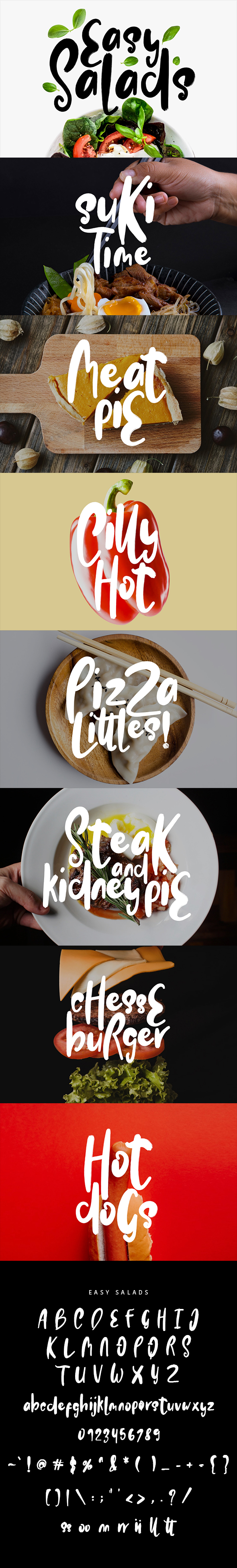 Easy Salads Typeface - Cool Fonts