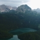 Aerial View at a Beautiful Lake in the Mountains - VideoHive Item for Sale
