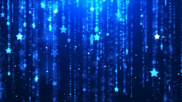 Fly Into Loopable Stars Falling Background