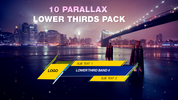 Parallax Lower Third Pack
