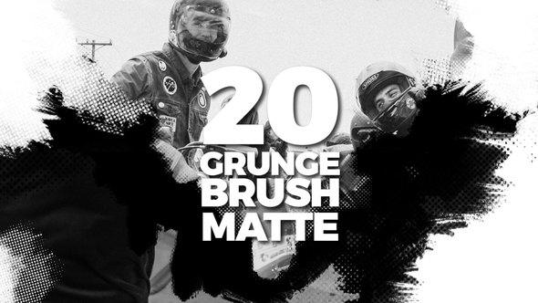 20 Grunge Brush Transitions