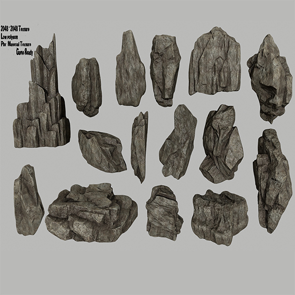 rocks set - 3Docean 22401562