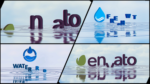 Corporate Logo V21 Water Ripples Emerge