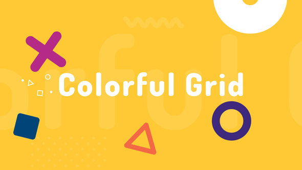 Colorful Grid Opener - VideoHive 22389369