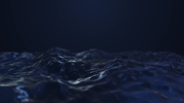 Dark Blue Abstract Waves, Motion Graphics | VideoHive