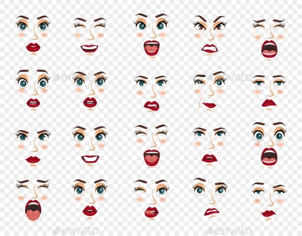 Comic Emotions - People Characters