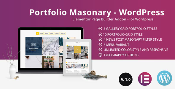 Portfolio - Grid masonry portfolio filter plugin for Elementor Page Builder - CodeCanyon Item for Sale