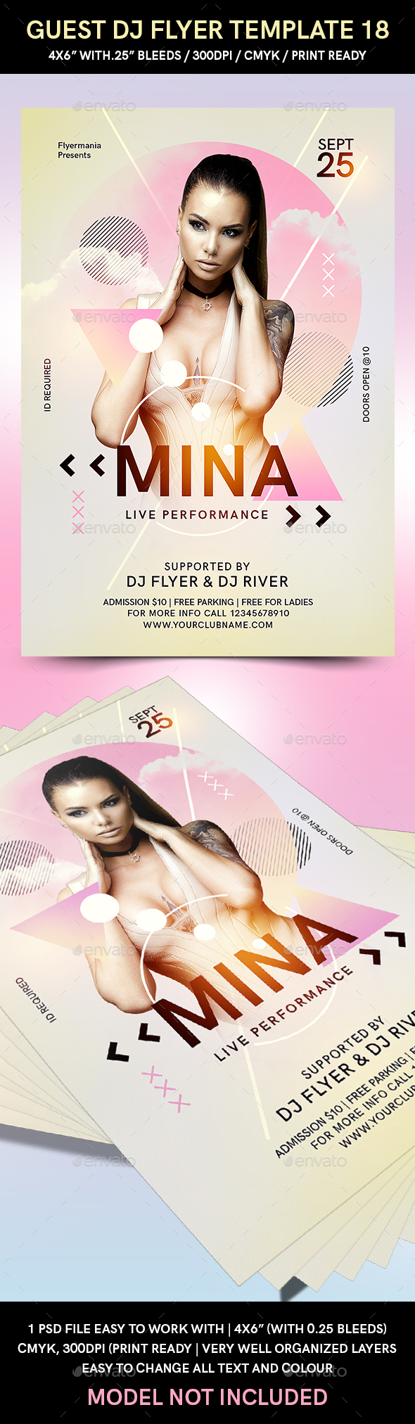 Guest DJ Flyer Template 18 - Flyers Print Templates