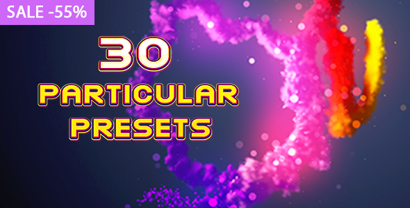 after effects trapcode particular preset