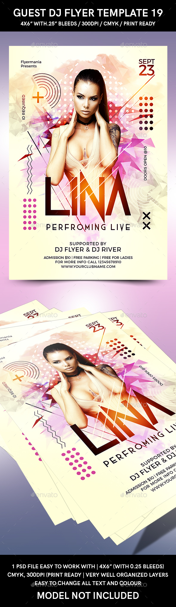 Guest DJ Flyer Template 19 - Flyers Print Templates