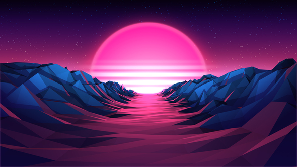 80s Retro Background 02 4k, Motion Graphics | VideoHive