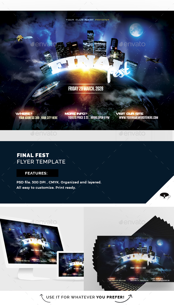 Final Fest Flyer Template - Flyers Print Templates