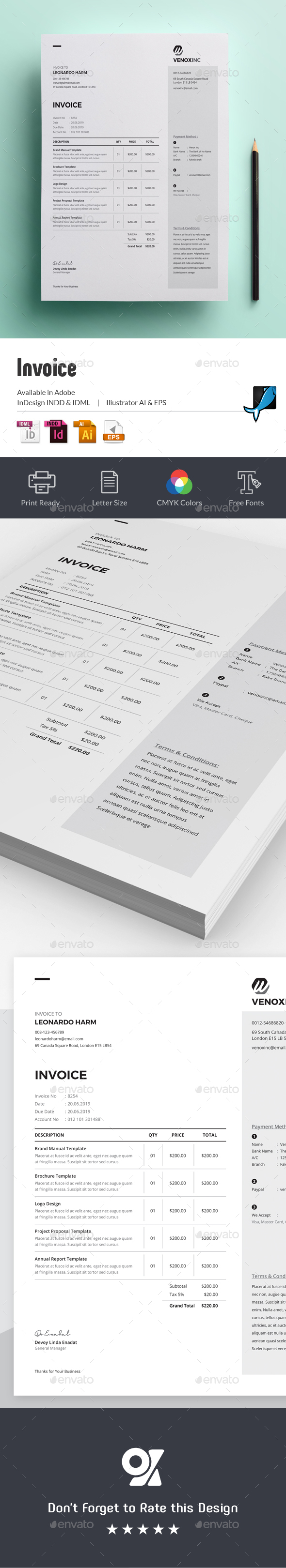 Invoice - Proposals & Invoices Stationery